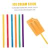 DOITOOL 500 Pcs Wooden Ice Pop Sticks for Ice Cream DIY Craft Making Sticks Easy to Hold with Comfortable Handle Feel Suitable for Home Decor view 4