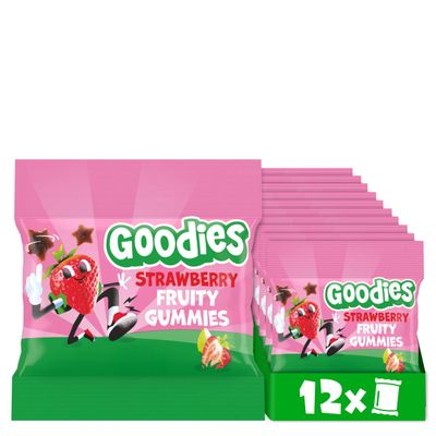 Goodies Strawberry Fruity Gummies, 12 x 17 g