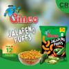 Ginco Jalapeno Puff Crisps (Pack of 12) - Jalapeno Multi Pack | Crisps Bulk Spicy Snacks, Bulk Sharing | Pub Sharing Bag view 3