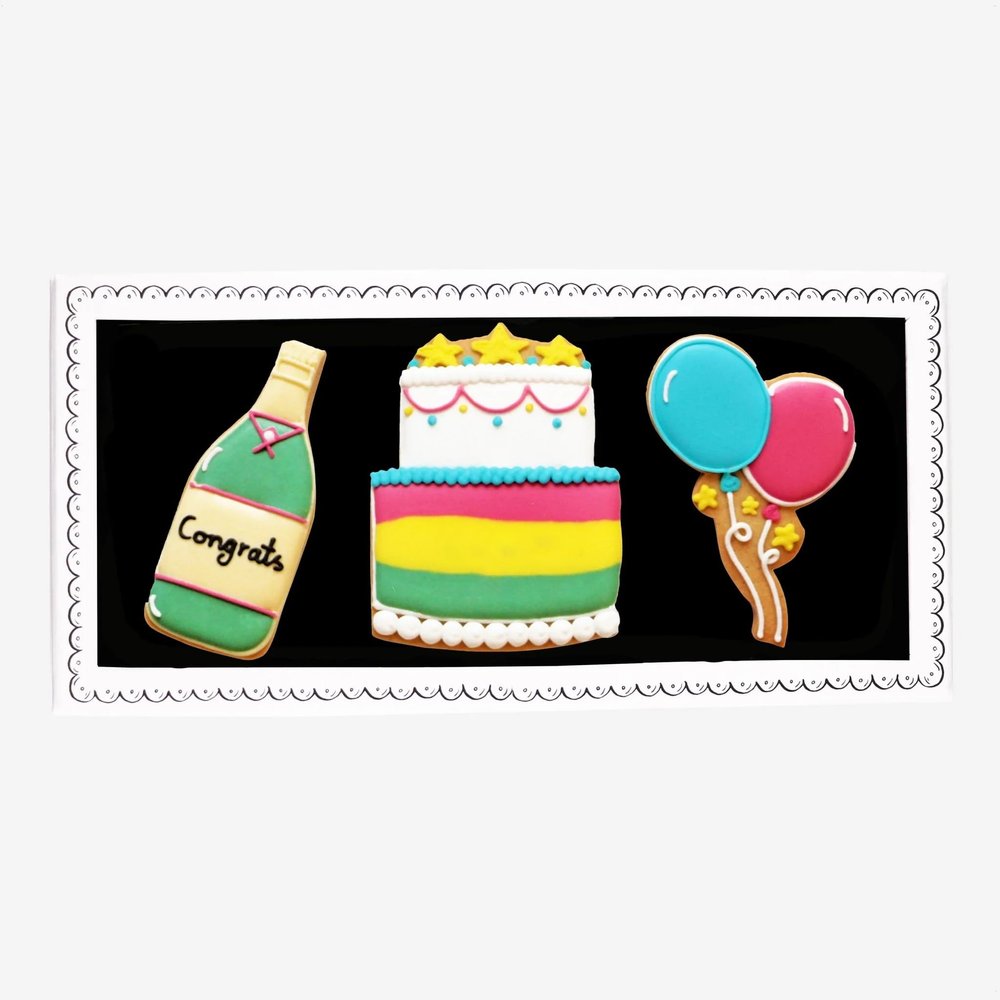 Biscuiteers Congratulations Biscuits Box