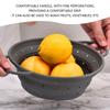 1 Piece of Gray Drain Basket, 1 Piece of Rag, Kitchen Filter Basin, Vegetable Washing Drain Basin, Outdoor Camping Props, Bowl Brushing Absorbent Rag, Restaurant Cleaning Tool. view 4