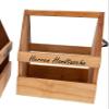 Men's Wooden Handbag - Beer Carrier with Bottle Opener & Magnet - 6 Beer Holders with Removable Insert - Rustic Bottle Carrier - Perfect Men's Gift view 3