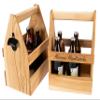 Men's Wooden Handbag - Beer Carrier with Bottle Opener & Magnet - 6 Beer Holders with Removable Insert - Rustic Bottle Carrier - Perfect Men's Gift view 4