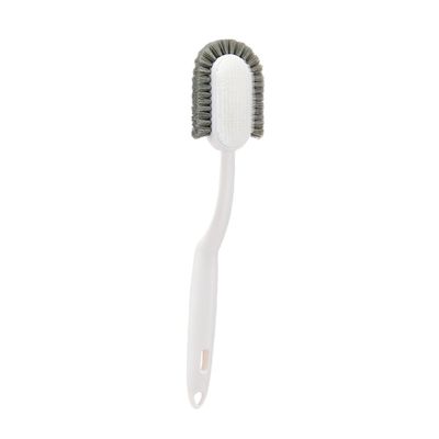TOPPERFUN Long-handled Shoe Cleaning Brush with Soft Plastic Bristles Non-slip Handle Laundry Tool for Household Stain Removal Sneakers and Clothes and Easy to Hang