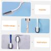 TOPPERFUN Long-handled Shoe Cleaning Brush with Soft Plastic Bristles Non-slip Handle Laundry Tool for Household Stain Removal Sneakers and Clothes and Easy to Hang view 3