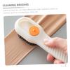 DECOMELODY 2pcs Multifunctional Shoe Brush with Liquid Dispenser, Plastic Comfortable-to-hold Cleaner Brush Suitable for Boys and Girls, for Household and Clothes Cleaning view 3