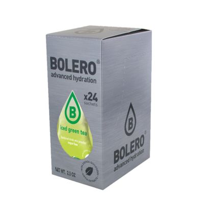 Bolero Iced Green Tea Original - Box of 24 sachets (24x3g) makes 12L of sugar-free, low-calorie and tasty drink