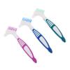 BCOATH 3pcs Double Sided Toothbrushes with Soft Bristles, Denture Cleaning Brush Kit for Elderly, Portable Teeth Cleaning Tool for Travel and Home Use view 1