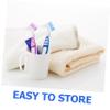 BCOATH 3pcs Double Sided Toothbrushes with Soft Bristles, Denture Cleaning Brush Kit for Elderly, Portable Teeth Cleaning Tool for Travel and Home Use view 3