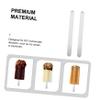 LALADEFIEE Acrylic Ice Cream Sticks Reusable and Safe to Use with Rounded Edges 50 Pcs for DIY Ice Cream and Cake Sticks for Handicrafts Making and Children's Craft Projects view 3