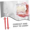 VICASKY 8pcs Dual Head Toothbrush Dentures Cleaner with Hard Nylon Bristles for Effective Cleaning, Versatile Use in Oral Care and Retainer Maintenance view 3