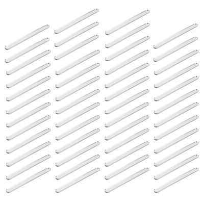 IWOWHERO 50 Pcs DIY Ice Cream Sticks for Children with Rounded Edges Lightweight Portable Acrylic Material for Ice Cream Making and Handicrafts