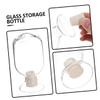 TOYANDONA Glass Match Jar 2pcs 125ml Glass Storage Bottle Display view 4