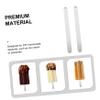 ARTSEWPLY 50 Pcs Acrylic Ice Cream Sticks DIY Cake Pop Sticks for Dessert Shops and Restaurants Safe Reusable White Ice Pop view 3