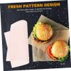 EPIGEIST 50 Sheets Oil-Proof and Waterproof Paper for Baking and Fried Chicken Wraps with Fresh Pattern Design, for Picnics and Storing Leftovers with Delicate Look view 3