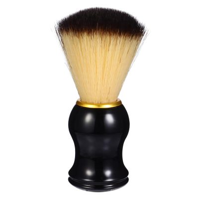 Veemoon Brush Application Nylon for Handle Portable Wooden with Beard and Men on Shaving Tool for Beard Care Foam Random Color Travel Business, Male