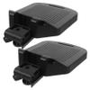 Hohopeti Universal Wheelchair Footrest Pedals 2pcs Adjustable Elevating Leg Rest Replacement Stable Foot Pad for Mobility Aids Suitable for Wheelchair Users view 1