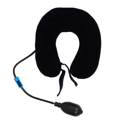 BCOATH Inflatable U-Shaped Pillow Ergonomic Expandable Neck Pillow for Neck Pain Relief and Spine Alignment, PVC Material Bolster Cushion Suitable for Home and Office Use