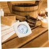 FONDOTIN High Precision Sauna Thermometer and Humidity Meter 2-in-1 Wooden Hygrometer with Classic Wooden Structure Design for Accurate Temperature and Humidity Measuring in Sauna view 4