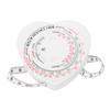 LOLIPPYY Heart-Shaped Bmi Body Measuring Tape with Dual-Sided Tape Compact Lightweight Plastic Design for Accurate Waist and Body Fat Measurement view 1