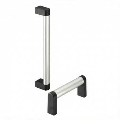 rohde AG, Handles, Grab Handles, Carrying Handles, Oval Profile Handles, Aluminium Handles, Industrial Handles, Machine Handles (Aluminium Colour/Silver, Drilling Spacing: A = 300 mm, Total Length: L