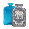 Hot Water Bottle with Soft Cover, Boho Elephant Ethnic Style 2L Hot Water Bags for Pain Relief, Cramps,Hand Feet Warmer, Menstrual view 1