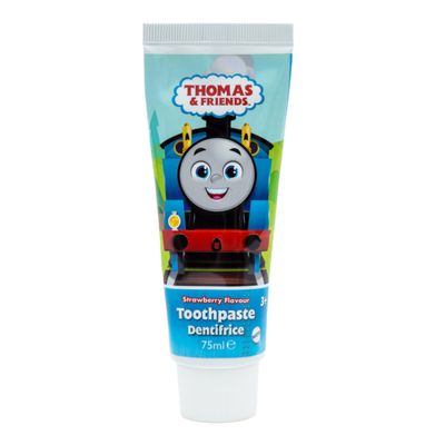 Thomas & Friends Children's Toothpaste 75ml | 1000ppm Fluoride Toothpaste for Kids Age 3+ | Strawberry Flavour | Sugar Free | Official Thomas & Friends