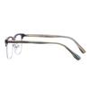 HELES Mens Business Style Metal Full Rim Photochromic Brown Single Vision Reading Glasses Sunglasses Outdoor Reader UV400 Coating-#4 Silver||+1.00 Strength view 4