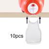 Fenteer Laundry Liquid Dispenser Cup Holder Universal Holder, White for Softener Bottle 1.7 inch Opening Drip Catcher Tray, 10 Pieces view 2