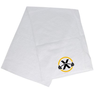 Always Looking Good Gym Towel with Monogrammed Embroidery Initial Gift for Men & Women, Training Accessory Gift, Gym Towel Present for Weight Lifting Birthday, Retirement, Christmas - White, X