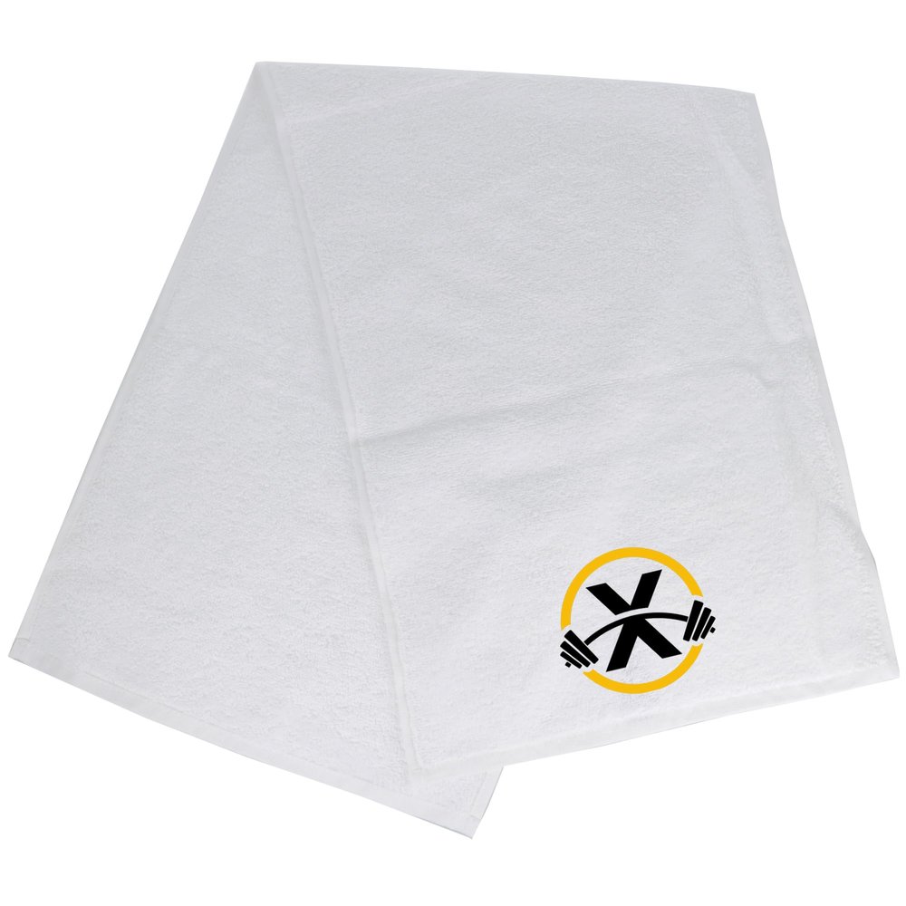 Always Looking Good Gym Towel with Monogrammed Embroidery Initial Gift for Men & Women, Training Accessory Gift, Gym Towel Present for Weight Lifting Birthday, Retirement, Christmas - White, X