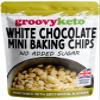 White Chocolate Chips Buttons by Groovy Keto | No Added Sugar | Made with Milk | Baking Chips | Sweetened with Stevia Erythritol | Diabetic Friendly Low Carb Chocolate | Keto Friendly | 210g Pouch view 1