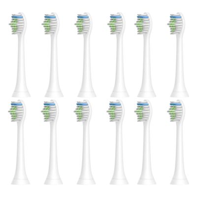12PCS Electric Toothbrush Heads, Compatible for H-X6950/H-X6780/H-X6930/H-X3110/H-X9350 HX6064, Soft Bristle Replacement Brush(12pcs)