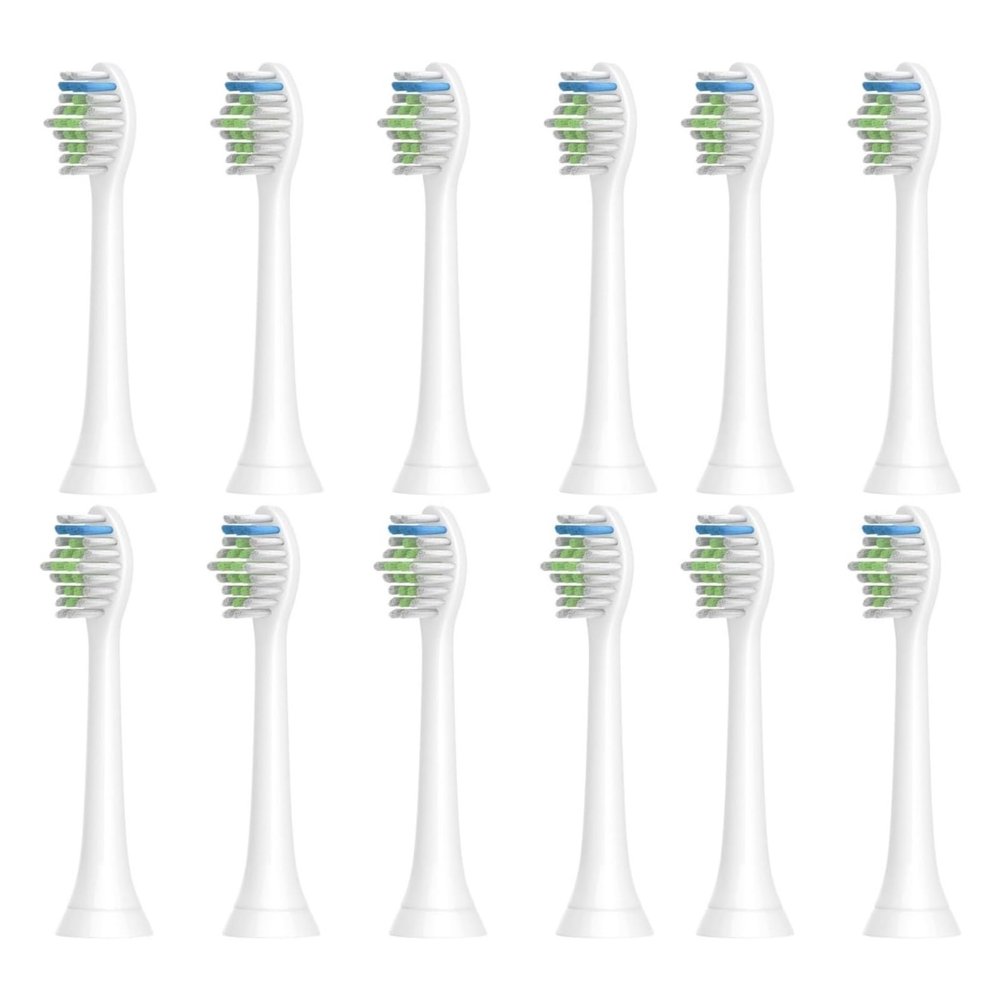 12PCS Electric Toothbrush Heads, Compatible for H-X6950/H-X6780/H-X6930/H-X3110/H-X9350 HX6064, Soft Bristle Replacement Brush(12pcs)