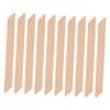 Baluue 10pcs Reusable Wax Sticks Hair Removal Applicator Wooden Spatulas with Small Slanted Tips Quadrilateral Shape Beige for Professional Beauty Salons and Home Use view 1