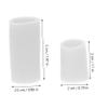 ELAYARD 2 Pairs Silicone Finger Caps Anti-Burn Protective Finger Covers Soft Gel Thumb Protectors for Writing Typing Crafting Reusable for Students Office Workers view 2