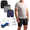 Men's Ultra-Absorbent Incontinence Boxer Briefs, Mens Incontinence Boxer Shorts, Washable Reusable Cotton Moisture Wicking Breathable Panties (Set-3PCS,XXL) view 3
