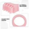 Anneome 6Pcs Silicone Ring Toothbrush for Travelers Hikers Campers Ergonomic Grip Portable Oral Care for Fresh Breath and Clean Teeth view 4