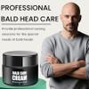 Men's Shaving Cream, Scalp Care Cream, Moisturising and Repairing Scalp Care, Nourishing Bald Cream with UV Protection, Protect the Health of Your Scalp, Suitable for Baldness view 3