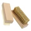PENIKOKO 2pcs Cleaning Brush Set with Wood Handle and Hard Soft Bristles for Laundry and Shoe Cleaning, Household Scrub Brushes for Clothes and Surface Maintenance view 1