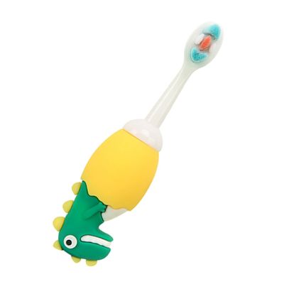 SEWOART Dinosaur Toothbrush Soft Bristles Compact Ergonomic Handle Portable Oral Cleaning Brush for Boys and Safe Manual Toothbrush Random Color