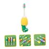 SEWOART Dinosaur Toothbrush Soft Bristles Compact Ergonomic Handle Portable Oral Cleaning Brush for Boys and Safe Manual Toothbrush Random Color view 4