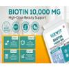 ICEVIT Biotin 10000g Tablets High Strength Vitamin B7 Supplement 120 Vegan Biotin Tablets Hair Skin & Nail Support Made in UK Non GMO Gluten Free Food Supplement view 3