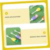 Gogogmee Kids Cartoon Dinosaur Toothbrush Silicone Bristles for Baby Oral Hygiene, Mouth Cleaner, Independent Pack, Suitable for Baby Shower view 3
