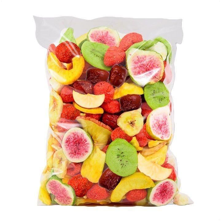 8 Flavors Freeze-Drying Dried FruitStrawberry Yellow Peach Red Dates Banana Apple,Preserved Fruits,Vegetables,Delicious Chinese Healthy Snacks,Instant Casual Snacks,Vegetarian (150G)