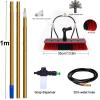 3-15m Window Cleaning Pole Kit with Water-Fed Brush, Soap Dispenser & 20m Hose - Lightweight Aluminum Cleaner for Solar Panels & Tall Windows (35cm Brush, 3m Length) view 4