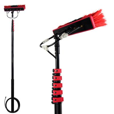 12ft-36ft Telescopic Window Cleaning Pole with Water Fed Brush - Extendable Roof Cleaning Equipment for Conservatories & High Windows - Professional Window Cleaner Tools
