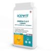 ICEVIT Omega 3-6-9 1000mg 90 Softgels | with Fish & Flaxseed Oil + Vitamin E | Triple Omega Fatty Acids | UK Made | Heart, Brain, Skin & Eye Support | GMP Certified view 1