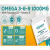 ICEVIT Omega 3-6-9 1000mg 90 Softgels | with Fish & Flaxseed Oil + Vitamin E | Triple Omega Fatty Acids | UK Made | Heart, Brain, Skin & Eye Support | GMP Certified view 3