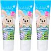 BrushBaby - New Applemint Baby Toothpaste 150ml (3 x 50ml Tubes) - for Ages 0-3 - with Xylitol & Fluoride - Supports Healthy Teeth & Gums - Gentle, Safe if Swallowed - Vegan Formula view 1